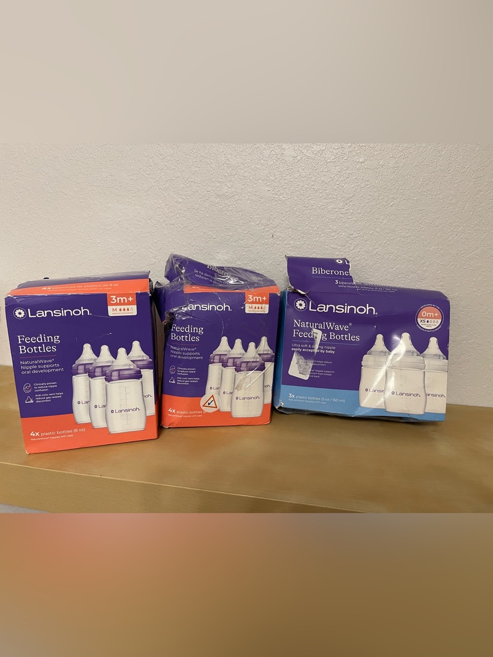 Lansinoh bottles (11 bottles)